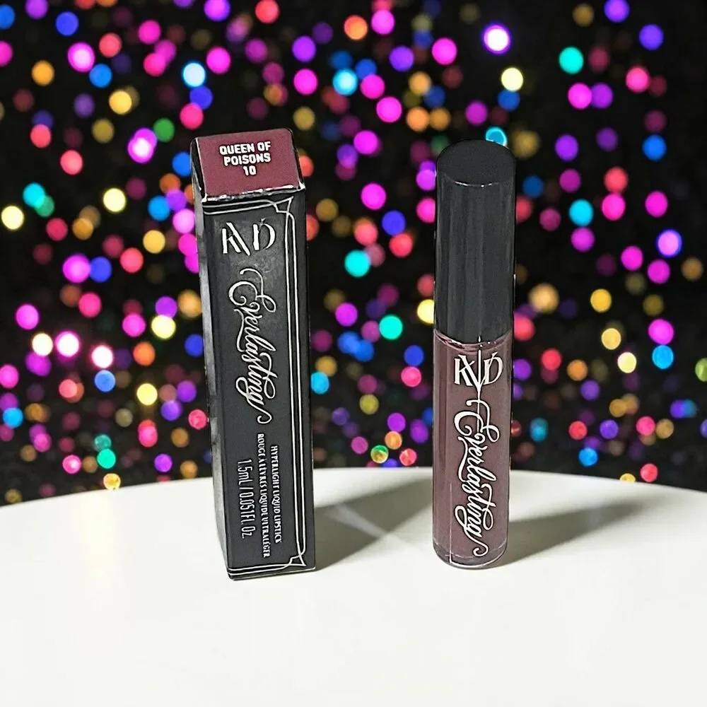 KVD Everlasting Hyperlight Liquid Lipstick in QUEEN OF POISONS NIB 0.051 fl Oz